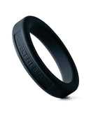 Perfect Fit Hefty Ring 1.4 Inch Silicone Black - smooth black silicone penis ring for comfort and stamina.