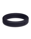 Perfect Fit Hefty Ring 1.4 Inch Silicone Black, black silicone penis ring for enhanced sensation and stamina.