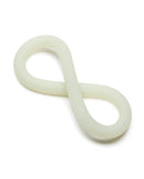 Perfect Fit Hefty Wrap Cock Ring 9 Inch Glow in the Dark shown in a flexible silicone design that glows.
