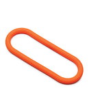 Perfect Fit Hefty Wrap Cock Ring 12 Inch Silicone Orange adjustable silicone ring for customizable fit.