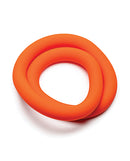 Perfect Fit Hefty Wrap Cock Ring 12 Inch Silicone Orange, adjustable silicone cock ring in vibrant orange.