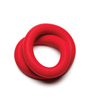 Perfect Fit Hefty Wrap Ring 12 Inch Silicone Red displayed in a bold red color, showcasing its flexible wrap-around design.