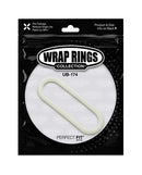 Perfect Fit Hefty Wrap Ring 12 Inch Glow in the Dark package featuring adjustable silicone design.