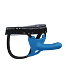Perfect Fit Zoro 6.5 Inch Strap On with Case Blue with body-contoured design and soft-touch silicone.
