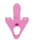 Perfect Fit Zoro 6.5 Inch Strap On with Case Pink, featuring body-contoured design and smooth silicone finish.