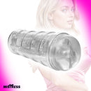 Mistress Brianna Diamond Deluxe Ass Stroker Clear showcasing a realistic multi-textured tunnel for backdoor stimulation.