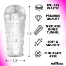 Mistress Brianna Diamond Deluxe Ass Stroker Clear features textured inner tunnel and phthalate-free materials.
