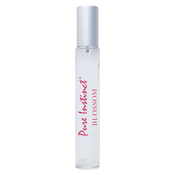 Pure Instinct Pheromone Infused Eau de Parfum Blossom bottle 0.31 fl oz / 9.2 ml against white background.