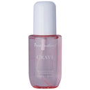 Pure Instinct Pheromone Hair & Body Mist Crave 3.35 Oz bottle with pink liquid inside.
