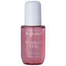 Pure Instinct Pheromone Hair & Body Mist Scarlet Veil 3.35 Oz in a pink bottle with white cap.