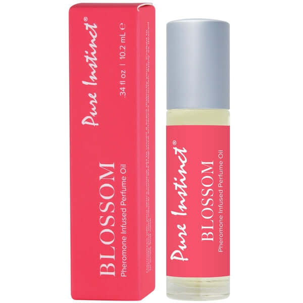 Pure Instinct Pheromone Infused Perfume Oil Blossom 0.34 fl oz with packaging