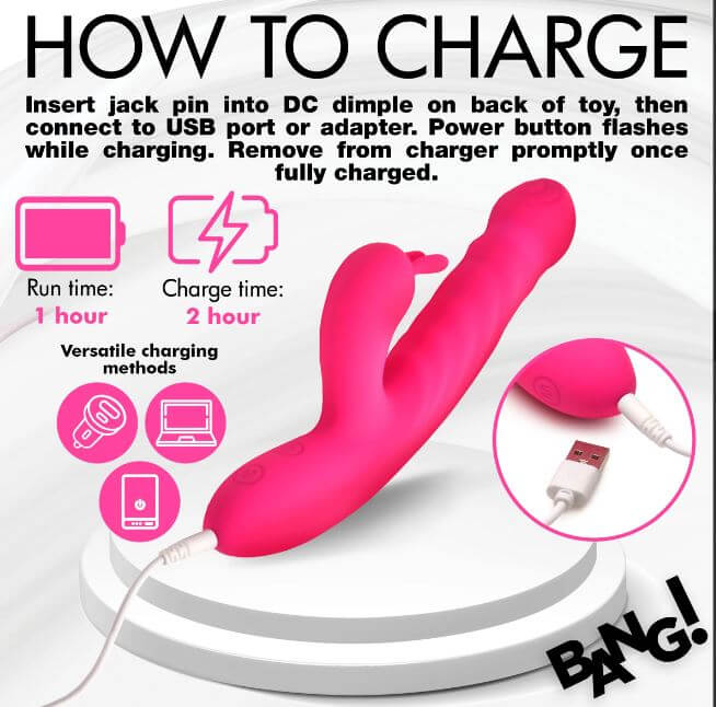 Thrusting & Vibrating Rabbit Vibe – Dual Stimulation with Powerful Thrusts and Clit Vibration