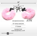 MASTER SERIES CUFFED IN FUR HANDCUFFS PINK-1