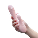 Pink Play With Me Fairy Flutter 360° Rotating Rabbit Massager held in hand