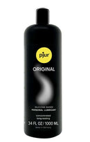 Pjur Original Silicone-based Lubricant 34 Oz bottle, premium personal lubricant for long-lasting intimacy and skin conditioning.