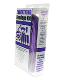 Plesur Everything Bondage 12 Piece Kit Purple packaging showcasing a collection of bondage accessories for couples.