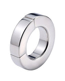 Plesur Beginner 14 mm Magnetic Ball Stretcher made of polished stainless steel with a magnetic closure.