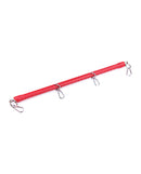 Plesur Wrapped Spreader Bar Red designed for restraint play with decorative PVC wrap and sturdy metal construction.