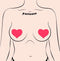 PASTEASE LOVE GLOW IN THE DARK NEON PINK HEARTS-1