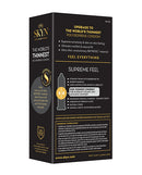 Lifestyles SKYN Supreme Feel Condoms Pack of 10 box featuring ultra-thin polyisoprene material and comfort details.