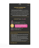 SKYN Cocktail Club Flavored Non-Latex Condoms Pack of 10 packaging with flavor descriptions and features.