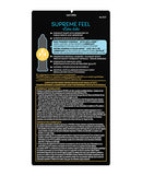 SKYN Supreme Feel Extra Lubrication Condoms Box of 8 packaging with product details and benefits.