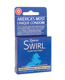 Kimono Swirl Double Spiral Shape Condoms Pack of 3 featuring unique design and premium protection.