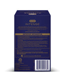 Durex Intense Nitrile Condoms Pack of 24 box with important information and usage instructions.