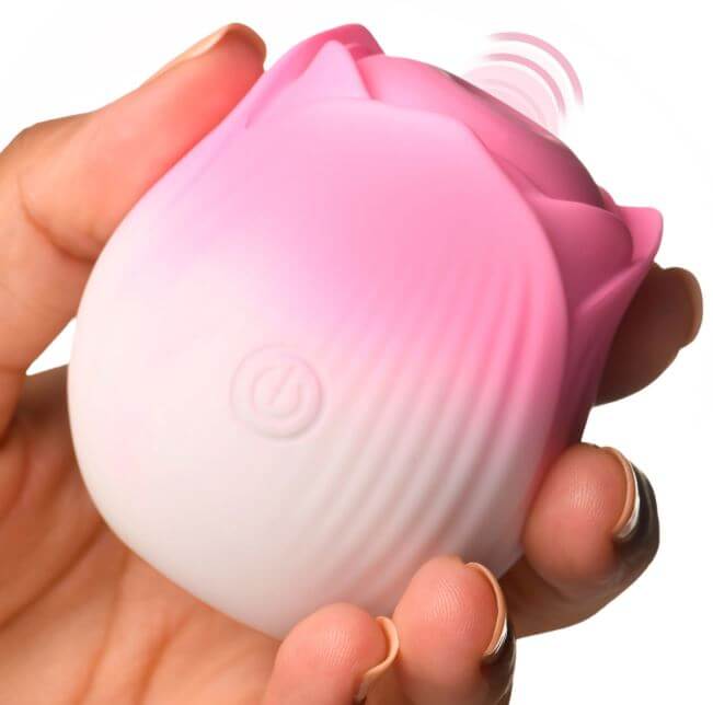 PULSING PETALS THROBBING ROSE STIMULATOR - PINK-0