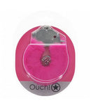 OUCH! HEAVY DUTY FLUFFY HANDCUFFS - PINK-0