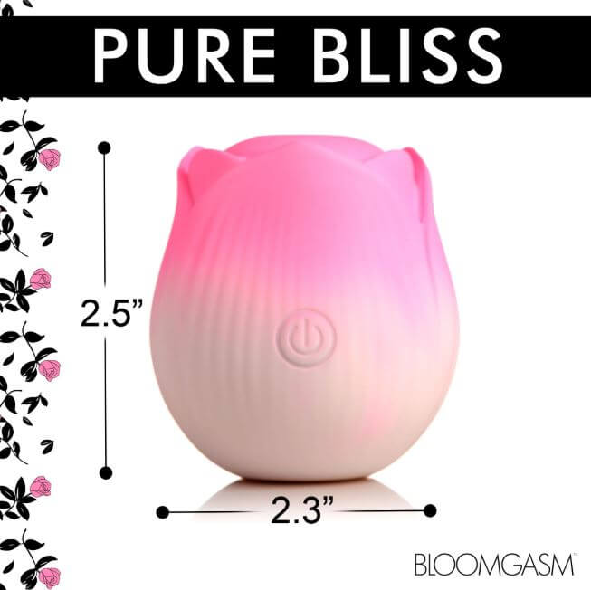 PULSING PETALS THROBBING ROSE STIMULATOR - PINK-3