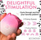 PULSING PETALS THROBBING ROSE STIMULATOR - PINK-5