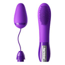 Peak Performa Lushe Egg and Textured Massager Purple featuring textured head and satin-smooth silicone design.