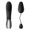 Peak Performa Lushe Interchangeable Egg Massager Black showcasing its versatile design for refined stimulation.