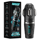 Peak Performa Hypershaker Fantasizer Masturbator Black with powerful vibrations and deep-throat suction features.