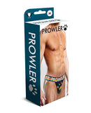 Prowler Oversized Paw Jock Strap Black Multi Medium packaging showing vibrant waistband and signature paw print.