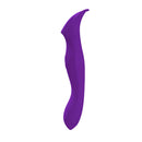 Viben Petallux Dual Ended Clitoral Stimulator Purple side view showing its sleek design and control buttons.