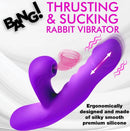 THRUSTING & SUCKING RABBIT VIBRATOR PURPLE-0
