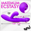 THRUSTING & SUCKING RABBIT VIBRATOR PURPLE-2