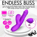THRUSTING & SUCKING RABBIT VIBRATOR PURPLE-4