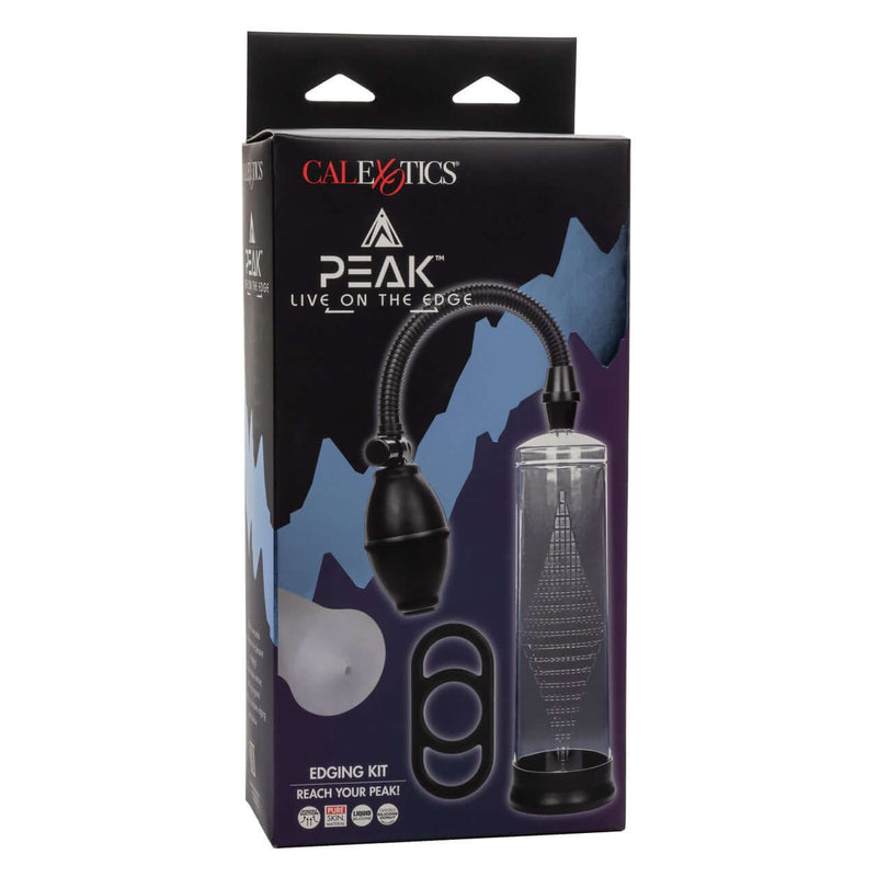 Peak Edging Kit packaging - Complete Male Enhancement and Stimulation System for enhanced performance, stamina, and satisfaction.