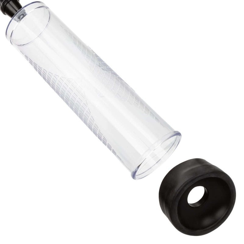Peak Edging Kit clear cylinder and black sleeve for male enhancement and stimulation system