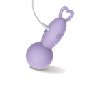 Adam & Eve Pleasure Pulse Mini Wand Vibe in soft purple with rounded head for precision stimulation.
