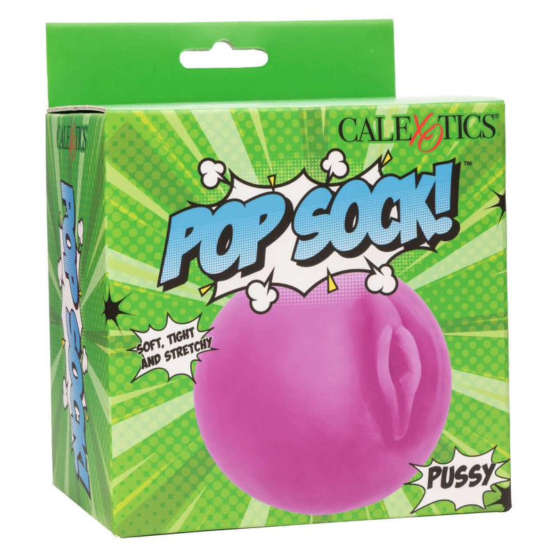 Pop Sock!™ Pussy Purple Ultra Life-Like Pure Skin® Masturbator packaging