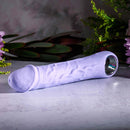 Evolved Purple Fantasy Vibrator with Realistic Veins and Ergonomic Ring Handle for Multi-Speed Vibration Pleasure