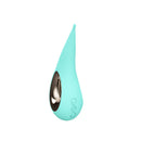 Lelo Dot Elliptical Clitoral Stimulator Aqua in aqua color with a sleek design for enhanced pleasure.