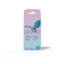Gemma Clear Iridescent Gem Teal Silicone Anal Plug Large packaging showcasing the product and brand information.