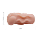 Crazy Bull Masturbator Sleeve Linda Beige skin-safe stroker with dimensions 137MM x 65MM for satisfying solo play.