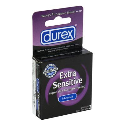 DUREX EXTRA SENSITIVE LUBRICATED 3PK-0