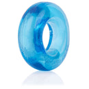 RingO Biggies Cock Ring Blue showing a bold, super-stretchy design for enhanced support and performance.